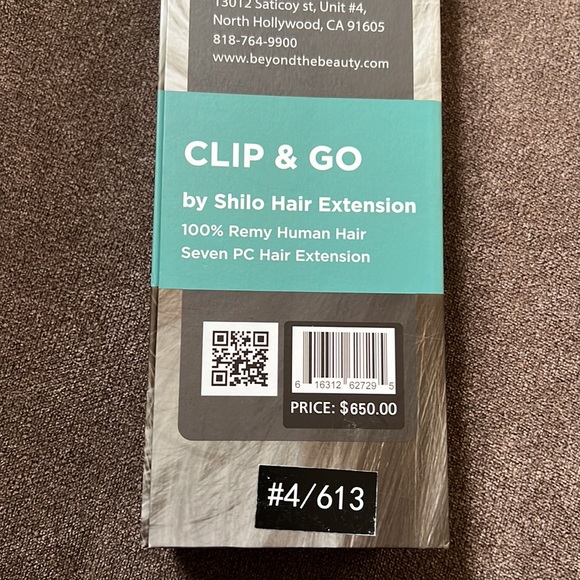 #4/613- NEW- Beyond the Beauty 100% human hair clip extensions - Picture 8 of 9